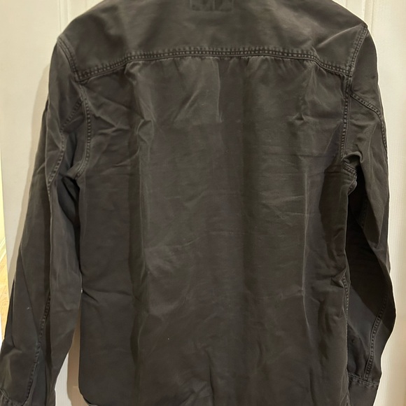 AllSaints Black Slim Fit Overshirt - Picture 3 of 3